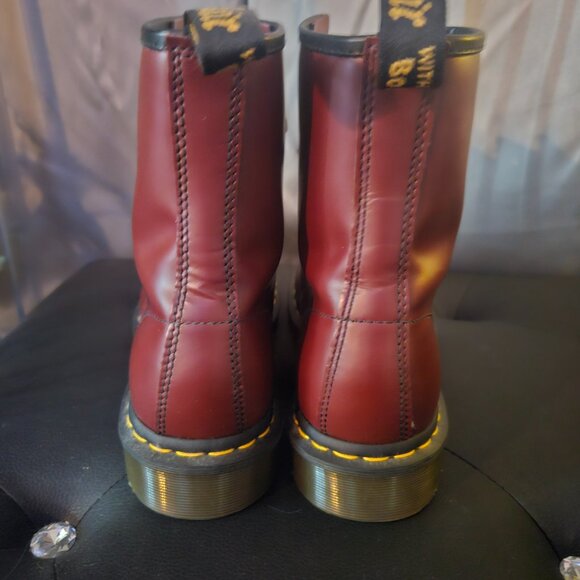 Womens Doc Marten 1460 Smooth Leather Lace Up Boots - Picture 3 of 10